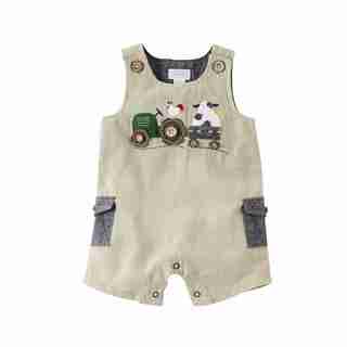 Mud Pie Farmhouse Shortall - 0 - 3 Months