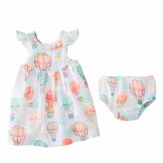 Mud Pie Balloon Muslin Dress 3 - 6 Months