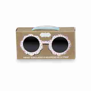 WHITE FLOWER GIRL SUNGLASSES 0-2T