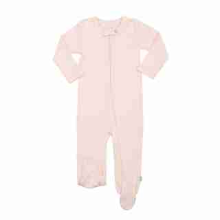 100% Organic Solid Footie - Size 6 - 9 Months - Pink