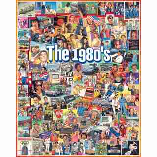White Mountain Puzzles The Eighties 1000 Piece Puzzle