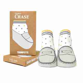 Trumpette Organic Chase - Grey - 0-12 month
