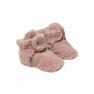 Robeez Snap Booties - Sherpa Pink Baby 6-12 Months