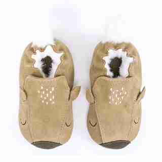 Robeez Soft Soles Leather Shoe with Suede Sole - Fern Baby 6-12 Months