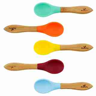 Set of 5 SPOONS, Multicoloured