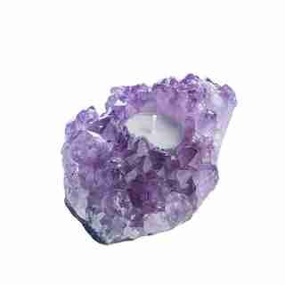 AMETHYST CRYSTAL TEALIGHT HOLDER