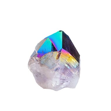RAINBOW AURA AMETHYST CRYSTAL POINT