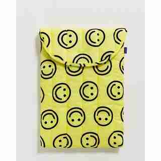Baggu Puffy Laptop Sleeve 16" - Yellow Happy