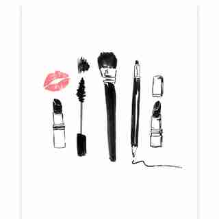 MAKE UP ART PRINT – 8” X 10”