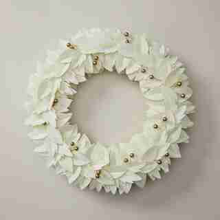 FELT WREATH IVORY