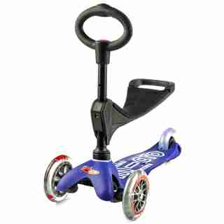 MICRO Mini 3-in1 Deluxe Kickboard Scooter-Blue