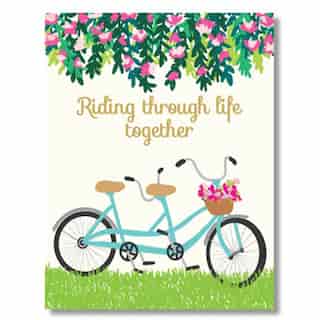 Paper E. Clips Valentines Card Riding Together