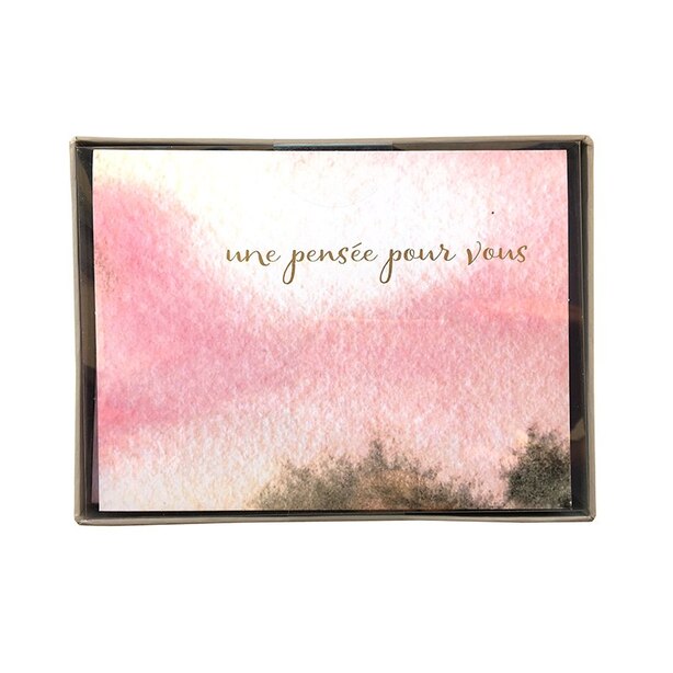 Boxed Cards - Une pensée pour vous (in French)