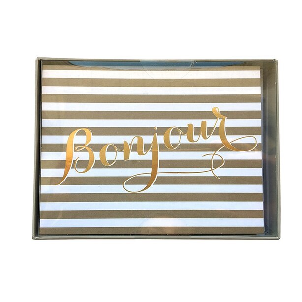 Boxed Cards - Bonjour (in French)