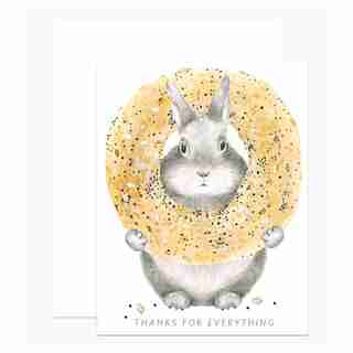 Thank You Card Bunny Dear