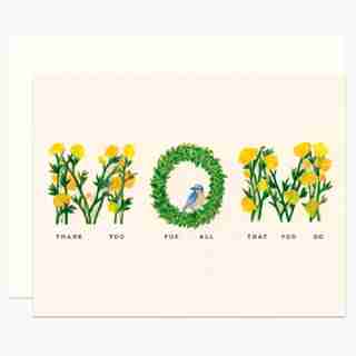 Paper E. Clips Mother's Day Card Floral Mom