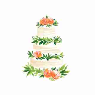 Paper E. Clips Wedding Card Wedding Cake