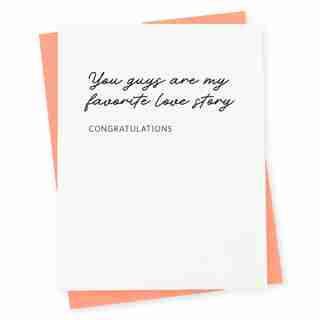 Paper E. Clips Congratulations Card Love Story
