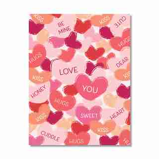 Paper E. Clips Valentines Card Candy Hearts