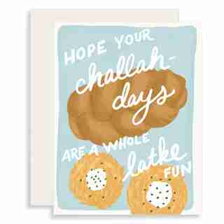 Holiday Card Challah Latke