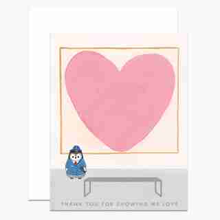 Paper E. Clips Valentines Card Thank You For Showing Me Love