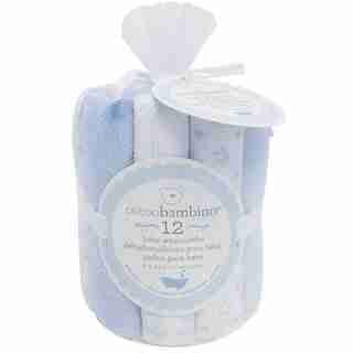 Baby Washcloths - Blue (Set of 12)