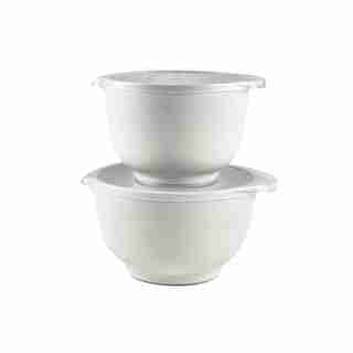 Rosti Margrethe Pebble Mixing Bowls White Set of 4