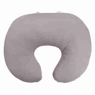 Perlimpinpin Coussin d'allaitement déhoussable en bambou - Prune