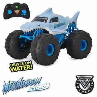 Monster Jam Official Megalodon STORM All-Terrain Remote Control Monster Truck 1:15 Scale