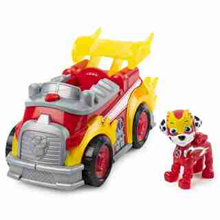 Paw Patrol Mighty Pups Super Paws Deluxe Vehicle with Lights and Sounds - Marshall