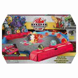 Bakugan Battle League Coliseum Deluxe Game Board with Exclusive Fused Howlkor x Serpenteze Bakugan