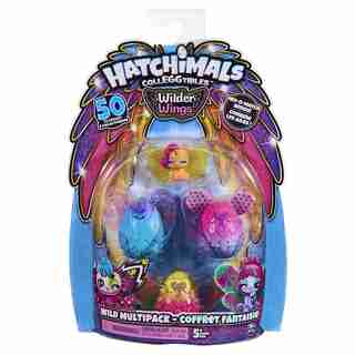Hatchimals CollEGGtibles, Coffret Wilder Wings avec 4 Hatchimals et 4 ailes à combiner (plusieurs modèles disponibles)