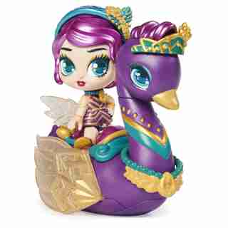 Hatchimals Pixies Riders, Coffret Hatchimal avec fée Lilac Luna et sa monture Swanling au caractéristique mystère