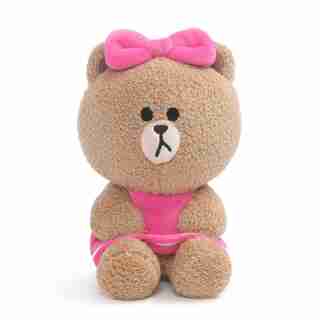 GUND Line Friends Choco Seated Plush Stuffed Animal Bear - Brown - 7"