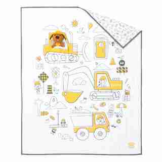 Tuck-Me-In Quilt, Trucks and Diggers