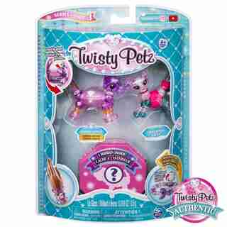 Twisty Petz Series 3 3-Pack Stomperz Elephant Babypuff Kitty and Surprise Collectible Bracelet Set