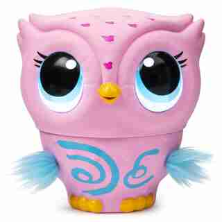 Owleez Interactive Flying Baby Owl Pink