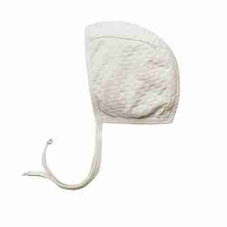 Quincy Mae Pointelle Baby Bonnet 3 - 6 Months Pebble