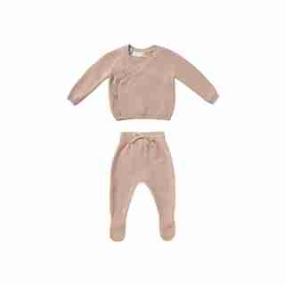 Quincy Mae Baby Knit Kimono Set - Petal - Size 3 - 6 Months