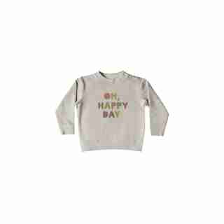 Quincy Mae Baby Fleece Basic Sweatshirt - Fog Size 12 - 18 Months