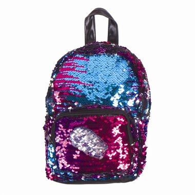 MAGIC SEQUINS MINI BACKPACK, GRADIENT/SILVER