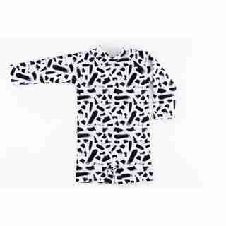 CURRENT TYED UPF 50 SUNSUIT - THE "IVER" BLACK BRUSHSTROKE 3M
