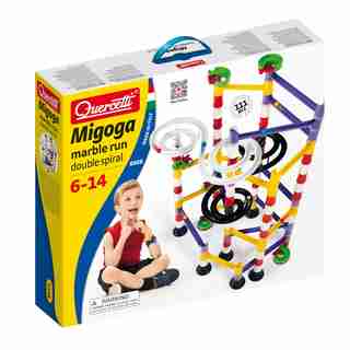Quercetti Marble Run Double Spiral 111Pc Set