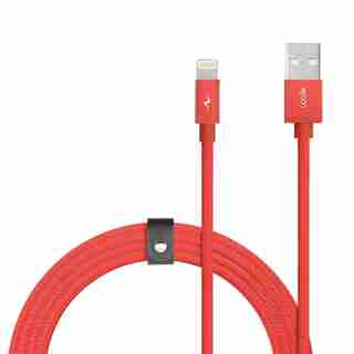 LOGiiX Piston Connect Braid 1.5M USB-A to Lightning Red