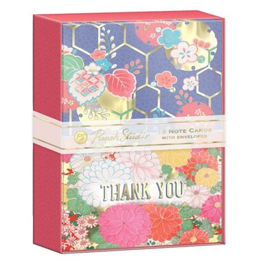 Bright Kimono Patterns Note Card Duo Set