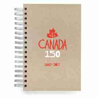 ecojot Canada 150 Jumbo Spiral Journal - Foil