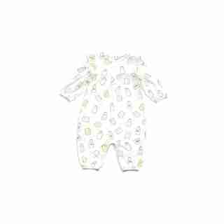 Angel Dear Ruffle Romper Milk and Cookies 3 - 6 Months