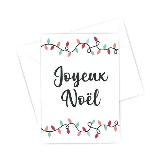 Boxed Cards - Christmas lights (in French)