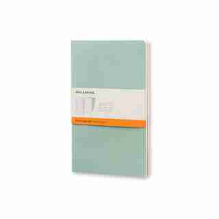 Moleskine Set of 2 Ruled Volant Large Notebooks Green