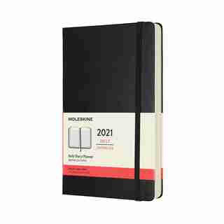 Moleskine January - December 2021 Daily Hard Cover Large Black Planner